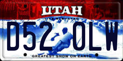 UT license plate D520LW