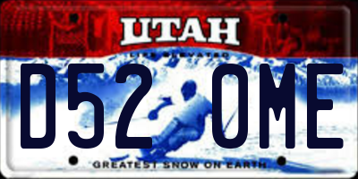 UT license plate D520ME