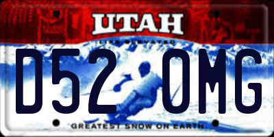 UT license plate D520MG