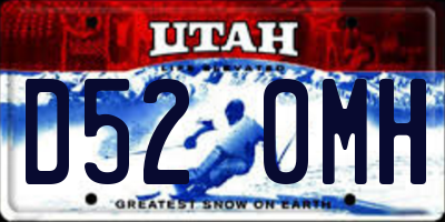 UT license plate D520MH