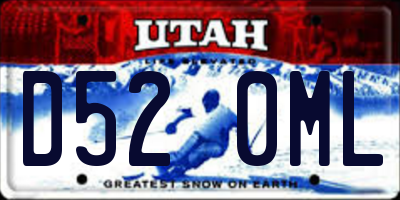 UT license plate D520ML