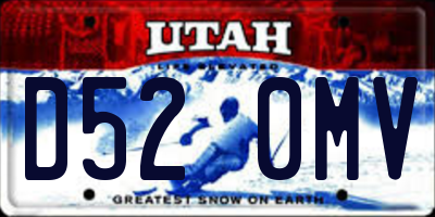 UT license plate D520MV