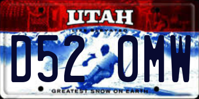 UT license plate D520MW