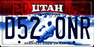 UT license plate D520NR