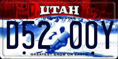UT license plate D520OY