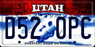 UT license plate D520PC