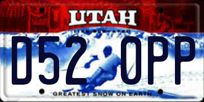 UT license plate D520PP