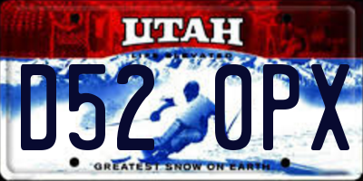 UT license plate D520PX