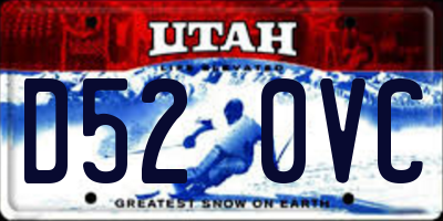 UT license plate D520VC