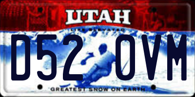 UT license plate D520VM