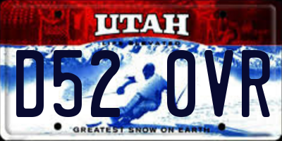 UT license plate D520VR