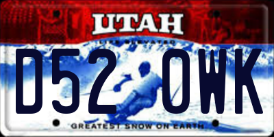 UT license plate D520WK