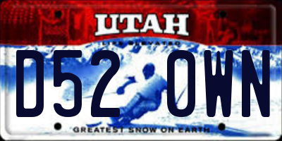 UT license plate D520WN