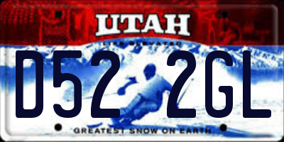 UT license plate D522GL
