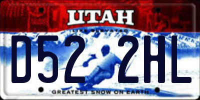 UT license plate D522HL