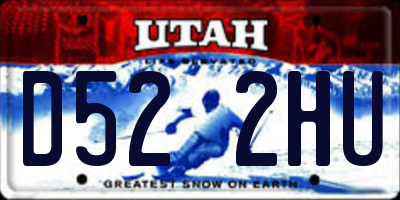 UT license plate D522HU