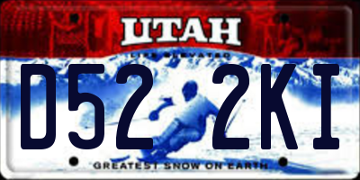 UT license plate D522KI