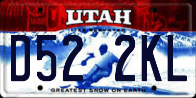 UT license plate D522KL