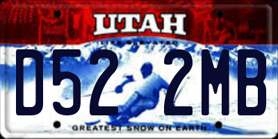 UT license plate D522MB