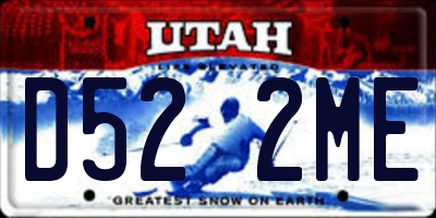 UT license plate D522ME
