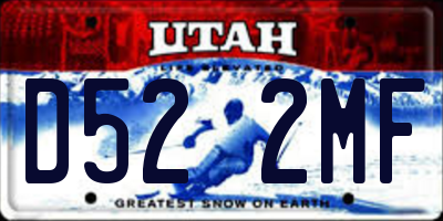 UT license plate D522MF