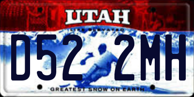 UT license plate D522MH