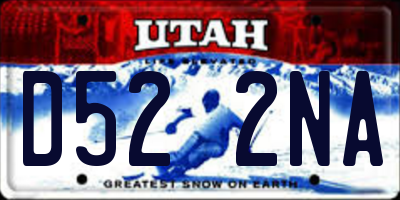 UT license plate D522NA