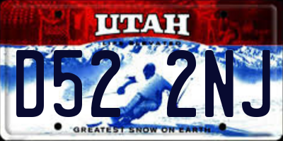 UT license plate D522NJ