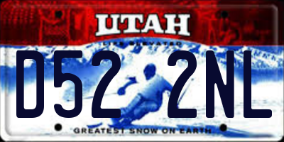 UT license plate D522NL