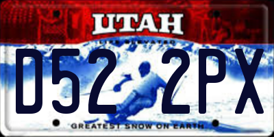 UT license plate D522PX