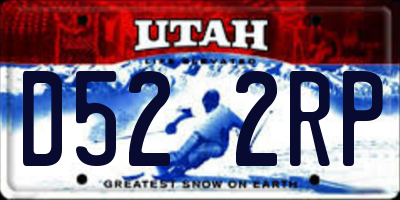 UT license plate D522RP