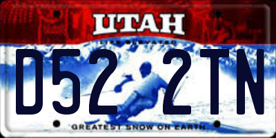 UT license plate D522TN