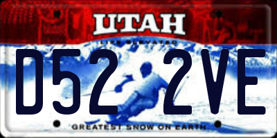 UT license plate D522VE
