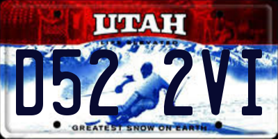 UT license plate D522VI