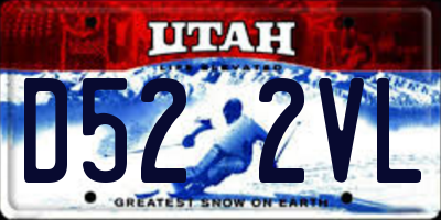 UT license plate D522VL