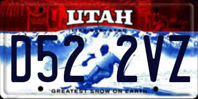 UT license plate D522VZ