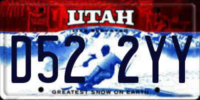 UT license plate D522YY