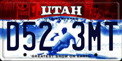 UT license plate D523MT