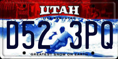 UT license plate D523PQ