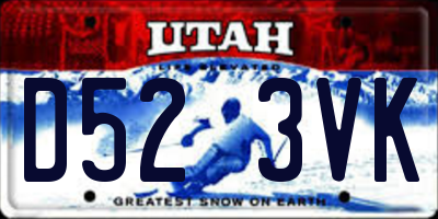 UT license plate D523VK