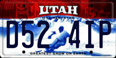 UT license plate D524IP