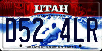 UT license plate D524LR