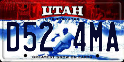 UT license plate D524MA