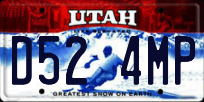 UT license plate D524MP