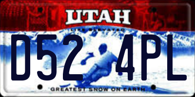 UT license plate D524PL