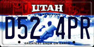 UT license plate D524PR
