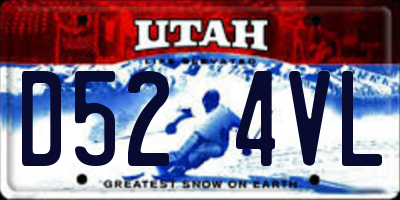 UT license plate D524VL