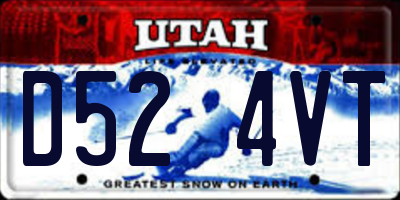 UT license plate D524VT
