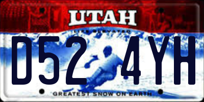 UT license plate D524YH