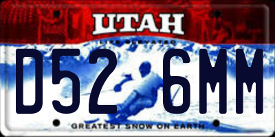 UT license plate D526MM